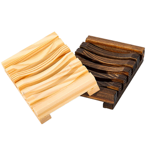 Porte-savon en bois naturel, support de rangement élégant pour la salle de bain, plateau de bain, support de plaque - Product Image 1