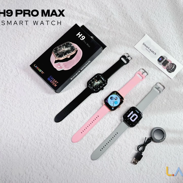 H9 Pro Max Smart Watch 2.01 Inch Square Silicone TFT Display for Call Health Monitoring Message Reminder Life Waterproof