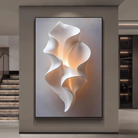 Impression sur toile 3D moderne abstraite au design tendance, surface mate, pour salon, hôtel, café, décoration murale, peinture décorative