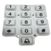 Desain Tahan Lama Keypad Silikon dengan Tombol Numerik dan Pemasangan PCB untuk Sistem Kontrol Akses Peralatan Rumah Tangga.