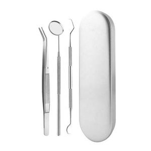 الأسنان طقم تبيض الفولاذ القشرة الأسنان الأسنان عن طريق الفم <span class=keywords><strong>exami</strong></span> أدوات طبيب الأسنان طقم الأسنان مكشطة قشارة اختيار مرآة أداة - Product Image 1