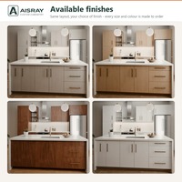 Meuble de cuisine de luxe, portes en mélamine au design moderne, aménagement en îlot, dimensions personnalisées, rangement par tiroirs et projets de rénovation intérieure