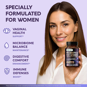 Enzimas Digestivas, Probióticos para Mujeres, Tabletas Prebióticas, Suplemento en Tabletas, 60 Mil Millones de Probióticos para la Salud <span class=keywords><strong>Intestinal</strong></span> - Product Image 4