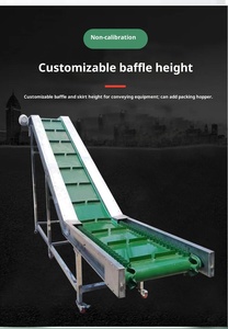 Ligne d'assemblage en acier inoxydable utilisé alimentaire convoyeur à bande escalade tournant Machine logistique Express haute efficacité - Product Image 6