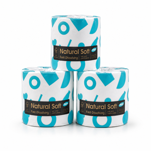 Papel Higiénico Desechable NP Natural Soft Strong, Rollo Estándar, Disolución Rápida, Ecológico, Pulpa de Madera Virgen - Product Image 1