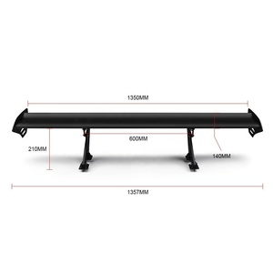 Alerón Trasero de Fibra de Carbono de 135 CM para Automóvil, Alerón Trasero Modificado de Aleación de Aluminio para Carreras, Decoración General para Automóvil, Alerón Fijo para Automóvil - Product Image 2