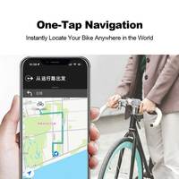 Traceur GPS mondial pour vélo compatible Apple Find My, étanche, portable, compatible iPhone iPad Mac, fixation sécurisée, support de bouteille, sonnette