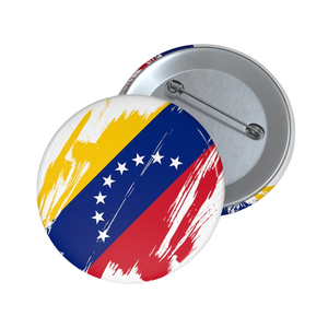 Épinglette souvenir en métal personnalisée du drapeau vénézuélien, République bolivarienne du Venezuela, patriotisme, VE, usine de DongGuan, bienvenue à la <span class=keywords><strong>visite</strong></span> - Product Image 2