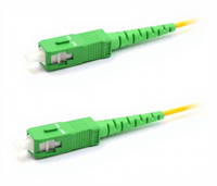 Cable de Fibra Óptica Monomodo G657 de Alta Precisión y Estabilidad, Conector SC, Revestimiento de PVC, Equipo de Banda Ancha para Sala de Telecomunicaciones