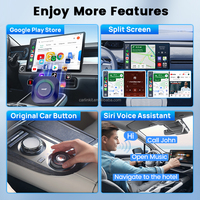 Portable Fast Speed Transfer S2P carlinkit Carplay Ai Box 64gb Car Play Dual Channel Gps Wifi Wired to Wireless Adapter for Cars