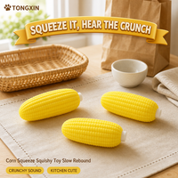 Jouet Squishy Crunchy TONGXIN en forme de maïs, à remontée lente, anti-stress, cadeau, idéal pour le bureau, lot en vrac en promotion