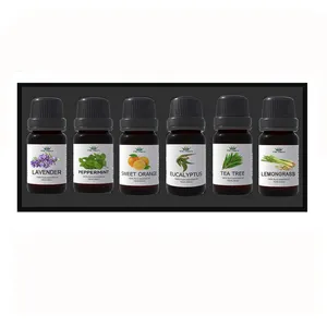 OEM/ODM自有品牌天然6件香薰香水扩散器植物精油礼品套装