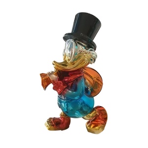 Scultura di influencer transfrontaliero a forma di anatra in resina sintetica, installazione artistica commerciale, ornamento decorativo creativo, statuetta - Product Image 1