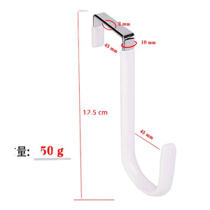 Ganchos para puerta Xi Xin de 5 pulgadas, perchas que no dejan marcas para baño, dormitorio, sala de estar, gancho con pegamento sin residuos. - Product Image 5
