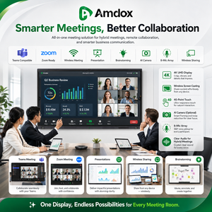 Pizarra Interactiva Inteligente Amdox ES Plus 4K UHD con Pantalla Táctil <span class=keywords><strong>LCD</strong></span>, Cámara de 48MP, 40 Puntos Táctiles, Sistema Operativo Android 14 para Aula - Product Image 4