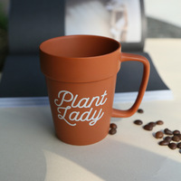 Fournisseur d'usine Nouvelle tasse créative en terre cuite vintage Tasse en argile mexicaine faite à la main avec logo personnalisé Tasse à boire en terre cuite Pot de fleur