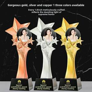 เหรียญคริสตัลสีทองสำหรับใส่เล่นกีฬารูปทรงแปลกๆเป็นมิตรกับสิ่งแวดล้อมดีไซน์ใหม่นวัตกรรมใหม่ออกแบบได้เองในแต่ละปี - Product Image 4