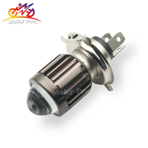 Led A54 12V màu trắng và màu vàng kép màu H4 ba20d xe máy phía trước ánh sáng bóng đèn pha ống kính bóng đèn xe máy mini lái xe ánh sáng - Product Image 3