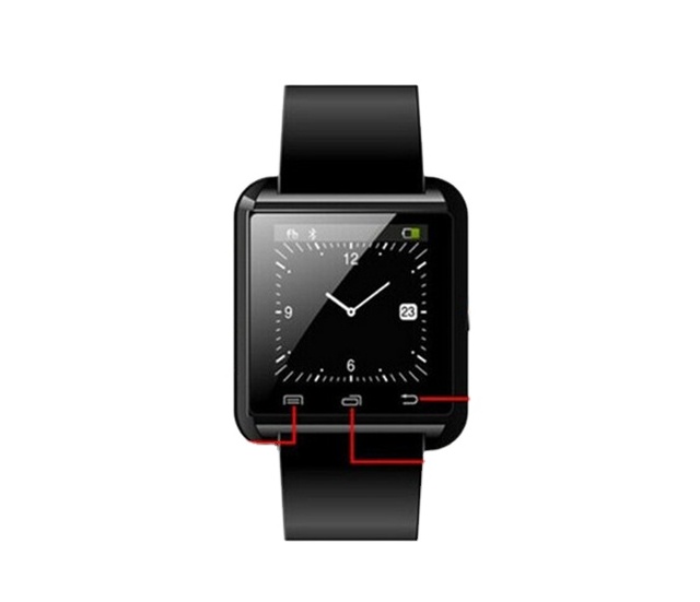 Smart BT U8 Wrist Watch with Sleep Tracker Square Shape iPhone 5S/6S for Samsung S4/Note 2/3 for Huawei for Xiaomi