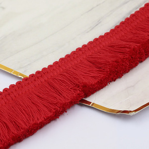 Vendita all'ingrosso di fabbrica 4cm di cotone con frange di nappe in pizzo nastro per tessuti per la casa tende tovaglie indumento - Product Image 4