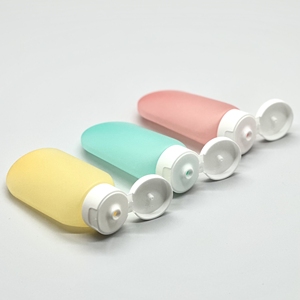 Ensemble de 3 flacons de <span class=keywords><strong>voyage</strong></span> en plastique anti-fuite, rechargeables et compressibles, capacité 60 ml, avec bouchon à vis, pour transporter liquides, shampoing, produits corporels - Product Image 4