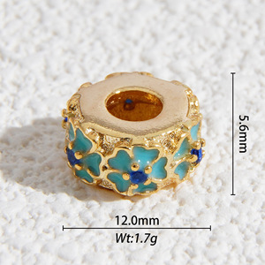 Mixed Shape Metal Charm Beads For Necklace Making Plated Cartoon Design Jewelry Findings Components Spring 2025 Yiwu Origin - Product Image 3