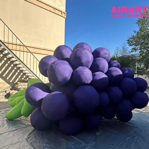 Modello Gonfiabile Gigante di Uva Viola da 5m <span class=keywords><strong>con</strong></span> Foglie, Prop Fruttato Personalizzato per Festival del Raccolto ed Esposizioni Gastronomiche - Product Image 3