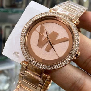 นาฬิกาควอตซ์สำหรับผู้หญิงคุณภาพสูงลายเพชรโมอิสสแตนเลส M-<span class=keywords><strong>KS</strong></span> หรูหรากันน้ำ50ม. - Product Image 2