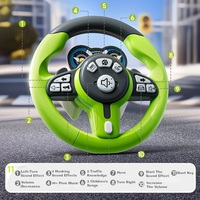 Volant de Simulation Électrique pour Enfants avec Musique et Effets Sonores, Jouet de Conduite en Plastique