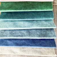 Tissu Velours Holland Sofa 100% Polyester Tricoté Chaîne Imprimé Style Uni Fabricant de Textiles de Maison pour Canapé Chaise Meuble