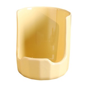 Support de couvercles de casseroles en céramique avec poignée en bois pour rangement sur comptoir de cuisine, style nordique - Product Image 4