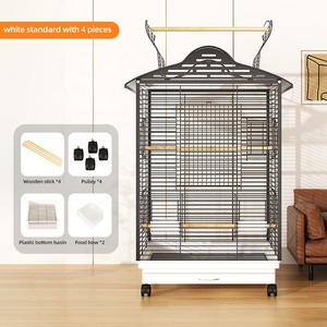Jaula Plegable Moderna para Cría de Aves, Jaula Metálica Resistente, Diseño Práctico, Jaula para Pájaros Pequeños como Canarios - Product Image 1