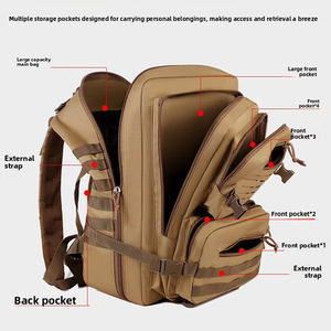 Multi-pocket waterdichte duurzame grote capaciteit tactische rugzak outdoor wandel- en kampeerrugzak voor heren - Product Image 5