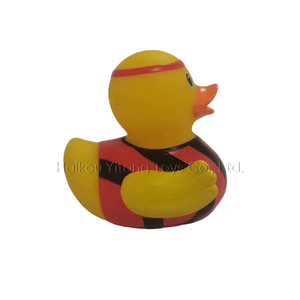 Customized Cute Pvc Football Duck Plastic Mini Action Figures Vinyl Anime Figure Toys Craft - Product Image 3