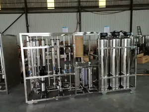 1000LPH système de traitement de l'eau ultra pur RO EDI Machine à eau désionisée 1T RO + système EDI pour l'utilisation du traitement de l'eau industrielle - Product Image 5