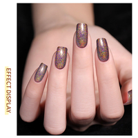 Vente en gros directe usine – Vernis gel UV LED holographique laser super brillant longue tenue pour nail art