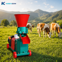 Machine à granulés d'aliments pour volailles de basse-cour, poulets et canards, rotative, à entraînement électrique, en métal, gain de place et pratique