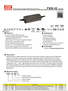Prix bas, driver LED dimmable 12V série <span class=keywords><strong>PWM</strong></span> Meanwell d'origine - Product Image 2