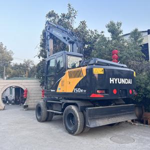 Excavadora de ruedas Hyundai 150W-9T usada Horas DE TRABAJO bajas y buen mantenimiento Hyundai 210W-9 150W-9 60W-9 80W-9 55W-9 - Product Image 3