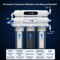 Purificateur d'eau domestique sous évier pour cuisine avec ultrafiltration de niveau 5 et élimination des bactéries, filtre de robinet à consommation directe