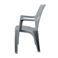 Chaises de salle à manger de café en plastique légères empilables d'extérieur Colorées Durables Écologiques Jardin Patio Restaurant Parc Villa