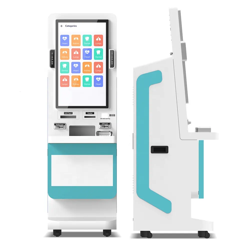 supermarket self-ordering kiosks printer machine cashless atm Ticketing Printing Kiosk for sale