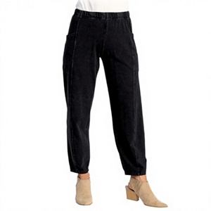 Women's Fashion Flare <b>Trousers</b> Loose Office Style Casual Wide Leg Pants <b>Elastic</b> High <b>Waist</b> Anti-Wrinkle Anti-static Eco-Friendly - Product Image 2