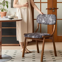 Chaise de salle à manger en bois de luxe moderne nordique pour hôtel, cuisine, salon, café, table, événement rétro, banquet, chaise confortable
