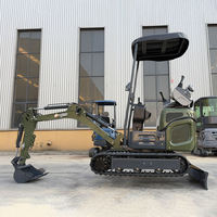 Mini-excavatrice hydraulique fiable certifiée EPA CE pour travaux en espace étroit, travaux agricoles, jardinage et construction