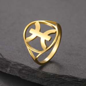 Bague de mariage vintage en acier inoxydable Myshape, symbole berbère africain et lettre Yaz <span class=keywords><strong>Amazigh</strong></span>, <span class=keywords><strong>bijoux</strong></span> ethniques religieux - Product Image 5