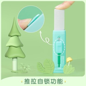 Gomme à effacer Deli Push Eraser 71145, forme triangulaire avec mécanisme de verrouillage, pour enfants, usage scolaire - Product Image 3