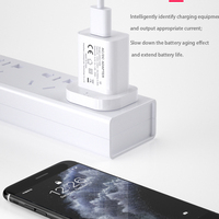 Cargador de Pared con Certificación UKCA, Enchufe del Reino Unido, Tipo Eléctrico 5V 1A, Cable Micro USB Único, OTP, OVP, Adaptador de Viaje para Teléfono Móvil, Lámpara LED