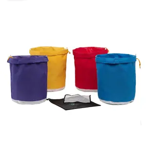 Extractor de bolsas de burbujas de hielo a base de hierbas, 5 galones, 4 bolsas de filtro de jardín, tela Oxford, bolsa de hash colorida de poliéster