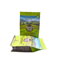 Vente en gros de papier kraft écologique pour chiens, emballage en plastique opp biodégradable, sac imprimé pour aliments pour animaux de compagnie